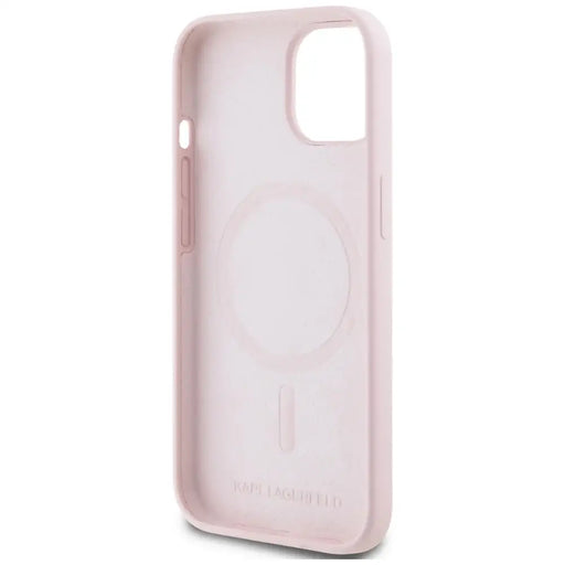 Karl Lagerfeld Silicone Karl&Choupette MagSafe iPhone 15 Case - Pink - Cell phone cases and covers<<<HurtelXML
