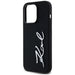 Karl Lagerfeld Silicone Metal Script Logo Case for iPhone 14 Pro Black - Cell phone cases and covers<<<HurtelXML