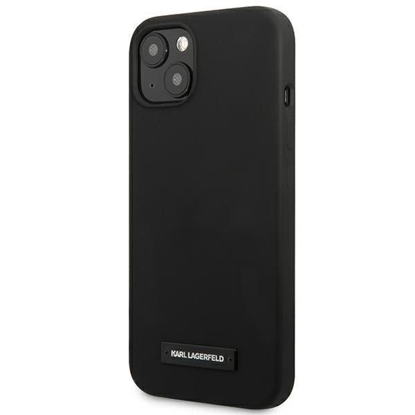 Karl Lagerfeld Silicone Plaque Case for iPhone 13 - Black - Cell phone cases and covers<<<HurtelXML