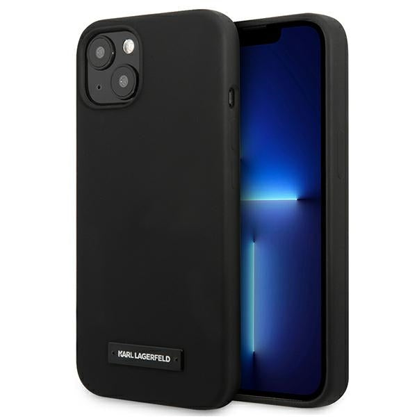 Karl Lagerfeld Silicone Plaque Case for iPhone 13 - Black - Cell phone cases and covers<<<HurtelXML