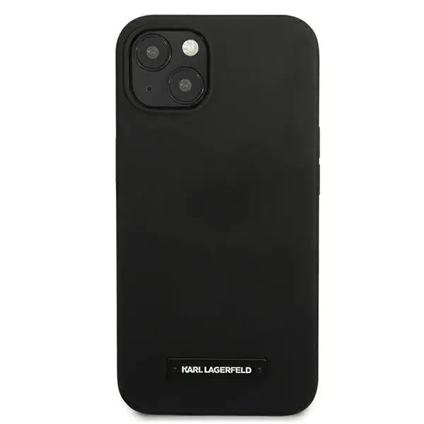 Karl Lagerfeld Silicone Plaque Case for iPhone 13 mini - Black - Cell phone cases and covers<<<HurtelXML