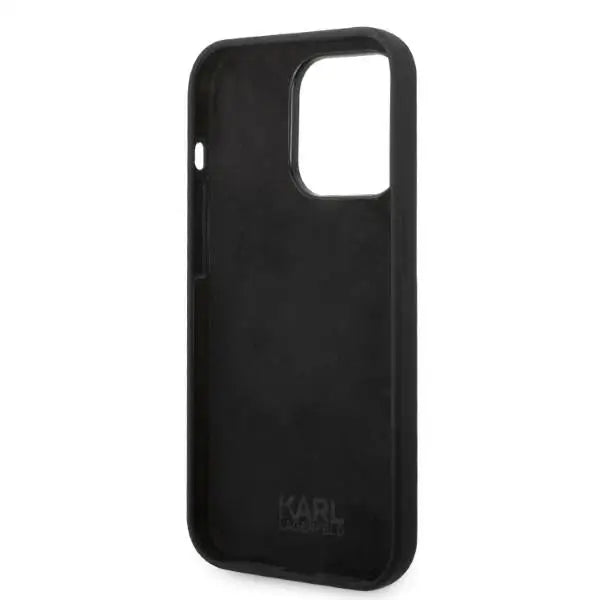 Karl Lagerfeld Silicone RSG case for iPhone 14 Pro - black - Cell phone cases and covers<<<HurtelXML