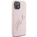 Karl Lagerfeld Silicone Karl Script case for iPhone 15 - pink - Cell phone cases and covers<<<HurtelXML