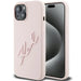 Karl Lagerfeld Silicone Karl Script case for iPhone 15 - pink - Cell phone cases and covers<<<HurtelXML