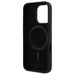 Karl Lagerfeld Silicone Shadow Metal Initial MagSafe Case for iPhone 16 Pro Max - Black - Cell phone cases