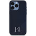 Karl Lagerfeld Silicone Shadow Metal Initial MagSafe Case for iPhone 15 Pro Black - Cell phone cases