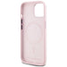 Karl Lagerfeld Silicone Shadow Metal Initial MagSafe iPhone 15 Case Pink - Cell phone cases and covers<<<HurtelXML