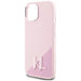 Karl Lagerfeld Silicone Shadow Metal Initial MagSafe iPhone 15 Case Pink - Cell phone cases and covers<<<HurtelXML