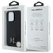 Karl Lagerfeld Silicone Shadow Metal Initial MagSafe iPhone 16 Pro Case - Black - Cell phone cases
