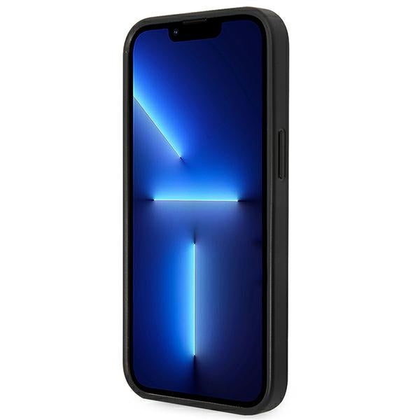 Karl Lagerfeld Saffiano Choupette Head Patch Case for iPhone 14 Plus - Black