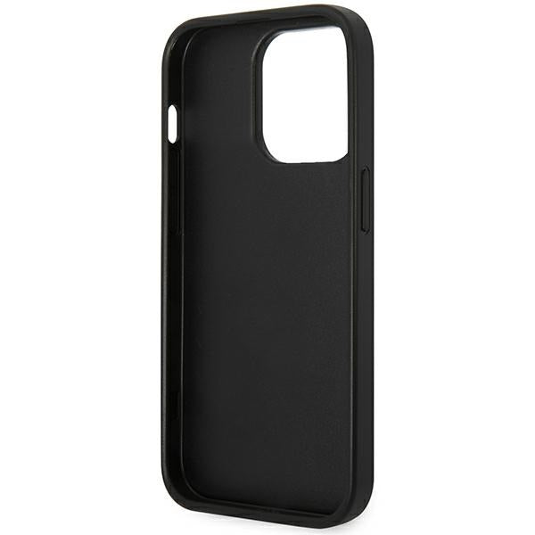 Karl Lagerfeld Saffiano Choupette Head Patch Case for iPhone 14 Pro - Black