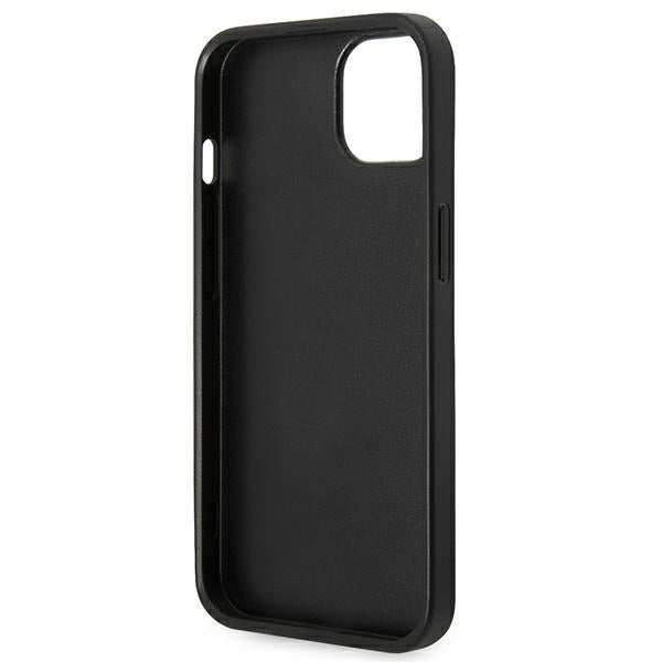 Karl Lagerfeld Saffiano Choupette Head Patch case for iPhone 14 Plus - silver