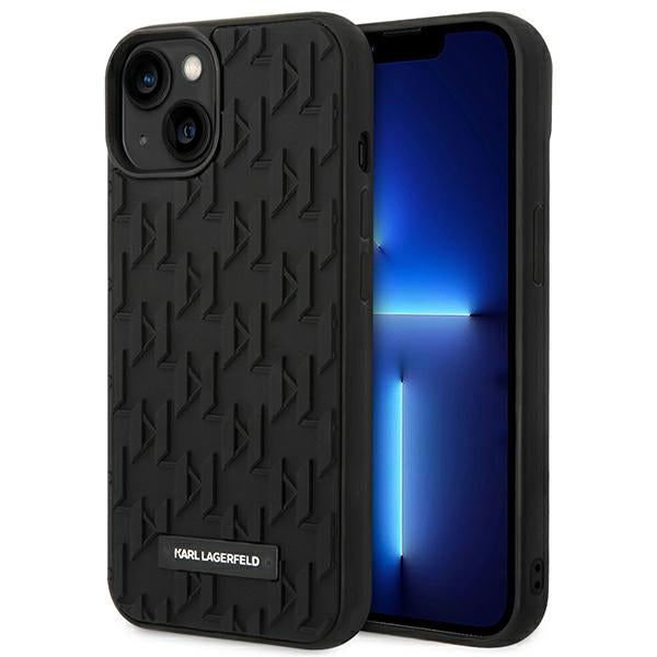 Karl Lagerfeld 3D Monogram Case for iPhone 14 Plus - Black