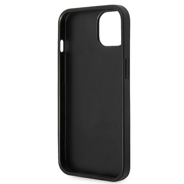 Karl Lagerfeld Saffiano Karl's Head Patch case for iPhone 14 Plus - silver
