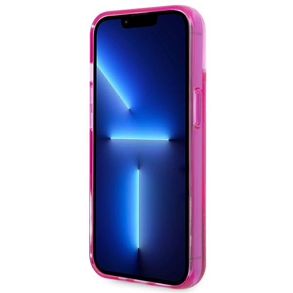 Karl Lagerfeld Liquid Glitter Elong Case for iPhone 14 Plus - Pink