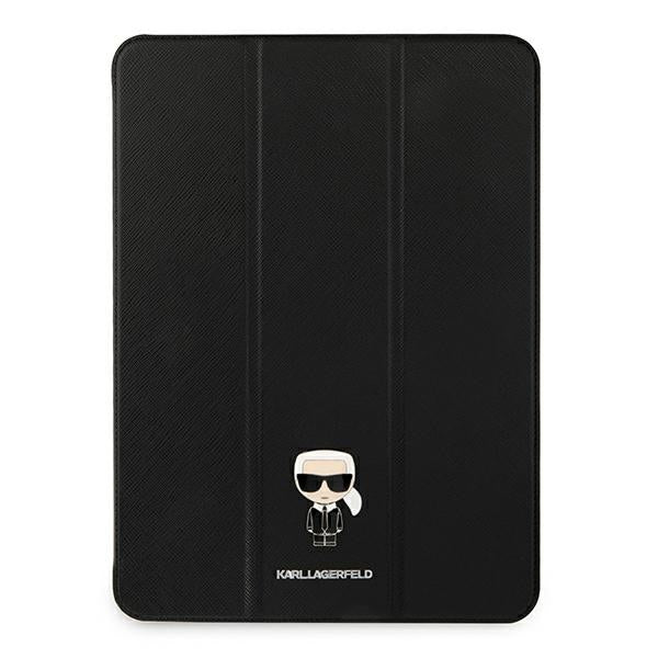 Karl Lagerfeld Saffiano Ikonic Karl Case for iPad 11&quot; Pro 2021 - Black