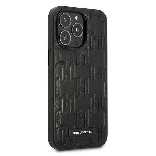 Karl Lagerfeld KLHCP13LMNMP1K iPhone 13 Pro / 13 6.1 "hardcase black / black Monogram Plaque