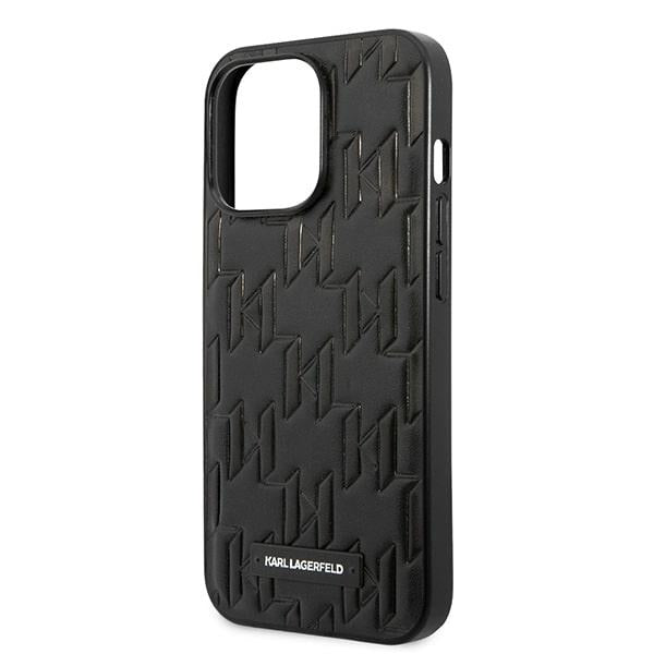 Karl Lagerfeld KLHCP13LMNMP1K iPhone 13 Pro / 13 6.1 "hardcase black / black Monogram Plaque