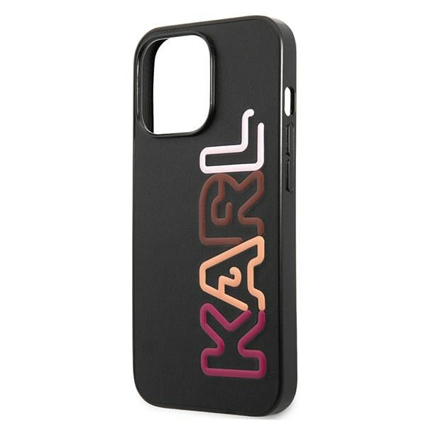 Karl Lagerfeld Multipink Brand Case for iPhone 13 Pro / iPhone 13 - Black