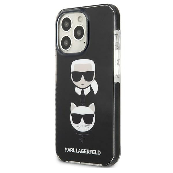 Karl Lagerfeld Karl&amp;Choupette Head Case for iPhone 13 Pro / iPhone 13 - Black