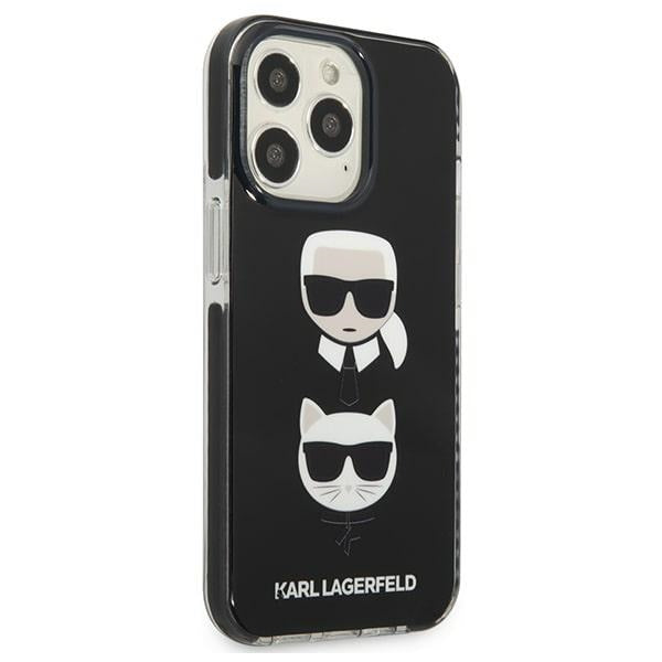 Karl Lagerfeld Karl&amp;Choupette Head Case for iPhone 13 Pro / iPhone 13 - Black