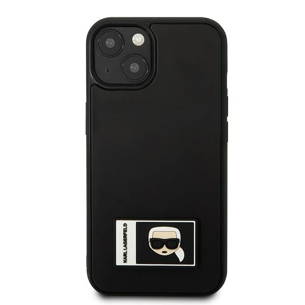 Karl Lagerfeld KLHCP13S3DKPK iPhone 13 mini 5,4 "black / black hardcase Ikonik Patch