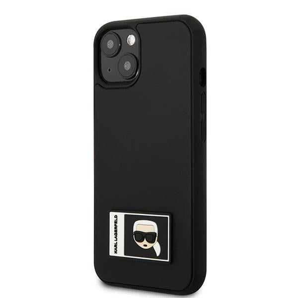 Karl Lagerfeld KLHCP13S3DKPK iPhone 13 mini 5,4 "black / black hardcase Ikonik Patch