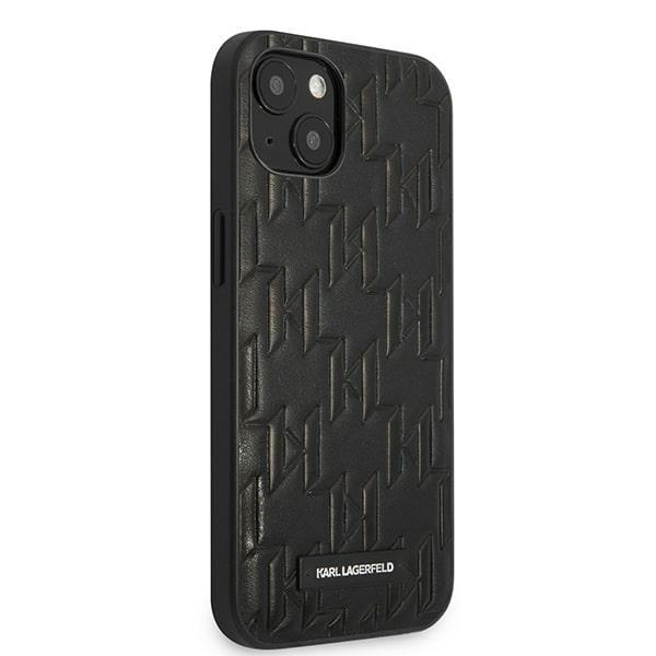 Karl Lagerfeld KLHCP13SMNMP1K iPhone 13 mini 5,4 "hardcase black / black Monogram Plaque
