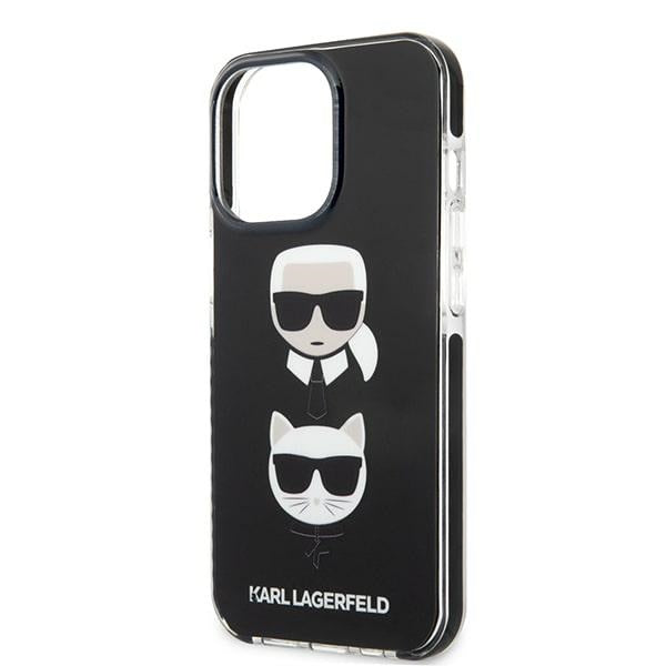 Karl Lagerfeld Karl&amp;Choupette Head Case for iPhone 13 Pro Max - Black