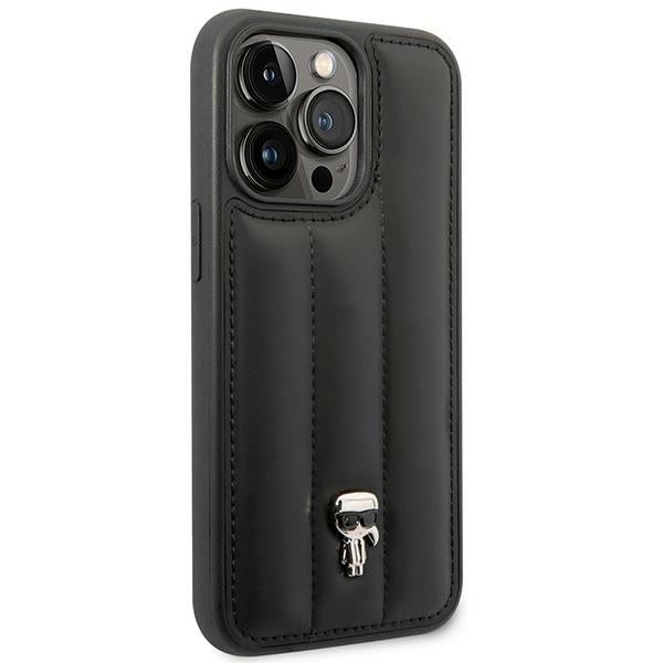 Karl Lagerfeld KLHCP14LPSQPK iPhone 14 Pro 6,1" hardcase czarny/black Puffy Ikonik Pin