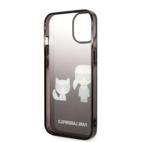 Karl Lagerfeld KLHCP14LTGKCK iPhone 14 Pro 6.1 "hardcase black / black Gradient Ikonik Karl &amp; Choupette