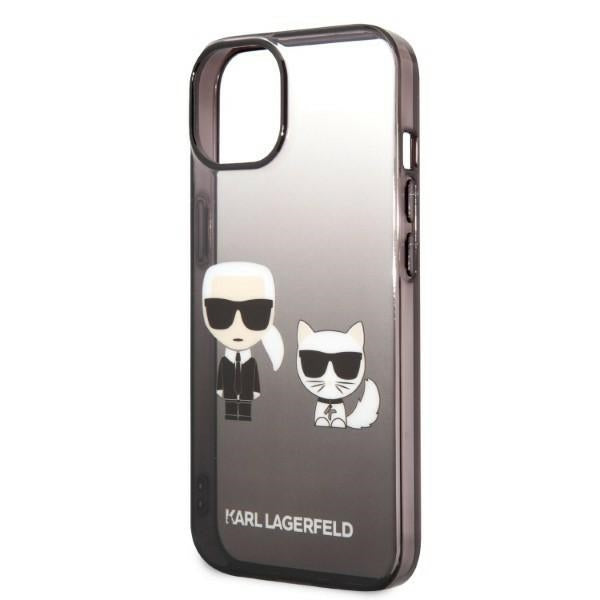 Karl Lagerfeld KLHCP14LTGKCK iPhone 14 Pro 6.1 "hardcase black / black Gradient Ikonik Karl &amp; Choupette
