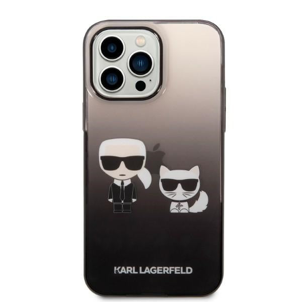Karl Lagerfeld KLHCP14LTGKCK iPhone 14 Pro 6.1 "hardcase black / black Gradient Ikonik Karl &amp; Choupette