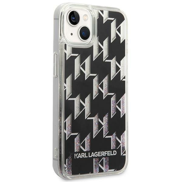 Karl Lagerfeld KLHCP14MLMNMK iPhone 14 Plus 6.7 "hardcase black / black Liquid Glitter Monogram