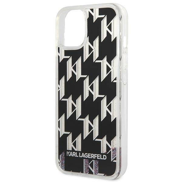 Karl Lagerfeld KLHCP14MLMNMK iPhone 14 Plus 6.7 "hardcase black / black Liquid Glitter Monogram