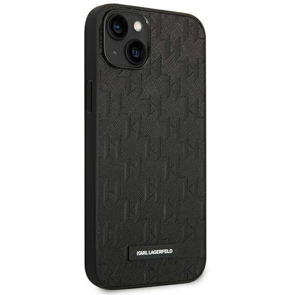 Karl Lagerfeld KLHCP14MSAKLHPK iPhone 14 Plus 6.7 "hardcase black / black Saffiano Mono Metal Logo