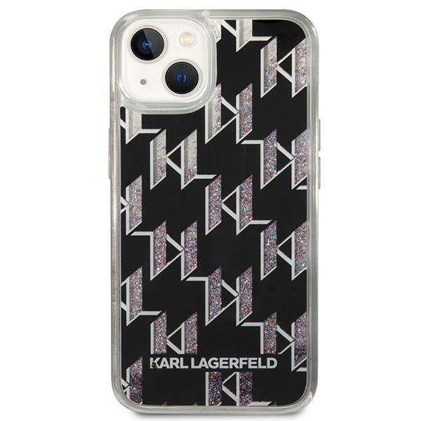 Karl Lagerfeld KLHCP14SLMNMK iPhone 14 6.1 "hardcase black / black Liquid Glitter Monogram