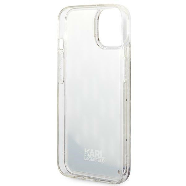 Karl Lagerfeld KLHCP14SLMNMS iPhone 14 6.1 "hardcase silver / silver Liquid Glitter Monogram