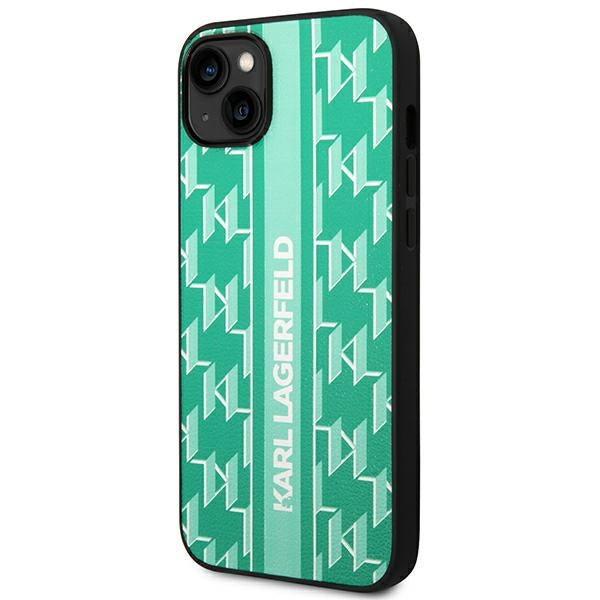 Karl Lagerfeld KLHCP14SPGKLSKN iPhone 14 6.1 "hardcase green / green Monogram Stripe