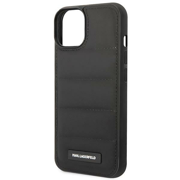 Karl Lagerfeld Puffy Elongated Logo iPhone 14 Case - Black