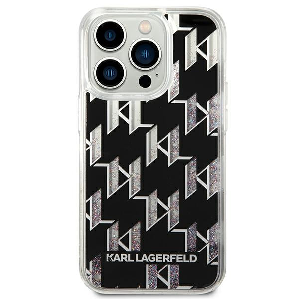 Karl Lagerfeld KLHCP14XLMNMK iPhone 14 Pro Max 6.7 "hardcase black / black Liquid Glitter Monogram