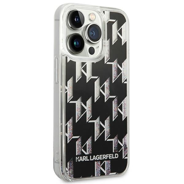 Karl Lagerfeld KLHCP14XLMNMK iPhone 14 Pro Max 6.7 "hardcase black / black Liquid Glitter Monogram