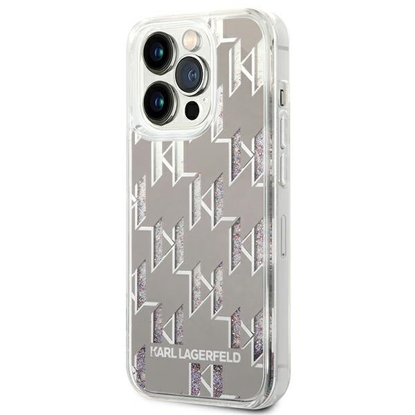 Karl Lagerfeld KLHCP14XLMNMS iPhone 14 Pro Max 6.7 &quot;hardcase silver / silver Liquid Glitter Monogram