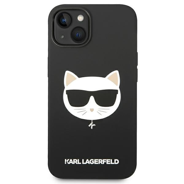 Karl Lagerfeld KLHMP14MSLCHBK iPhone 14 Plus 6.7 &quot;hardcase black / black Silicone Choupette Head Magsafe
