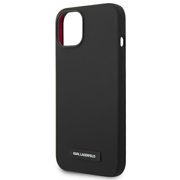 Karl Lagerfeld KLHMP14MSLMP1K iPhone 14 Plus 6.7 "hardcase black / black Silicone Plaque Magsafe