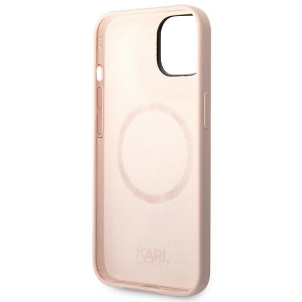 Karl Lagerfeld KLHMP14MSSKCI iPhone 14 Plus 6.7 "hardcase light pink / light pink Silicone Karl &amp; Choupette Magsafe