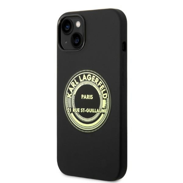 Karl Lagerfeld KLHCP14MSRSGRCK iPhone 14 Plus 6.7 "hardcase black / black Silicone RSG