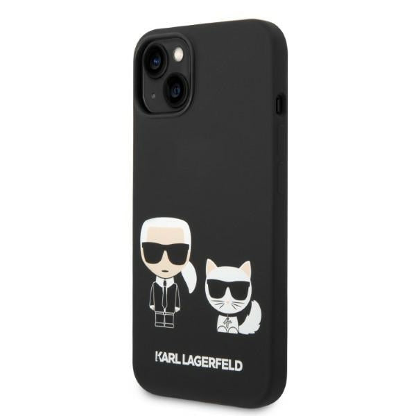 Karl Lagerfeld KLHMP14MSSKCK iPhone 14 Plus 6.7 "hardcase black / black Liquid Silicone Karl & Choupette Magsafe