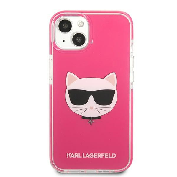 Karl Lagerfeld Choupette Head case for iPhone 13 mini - fuchsia