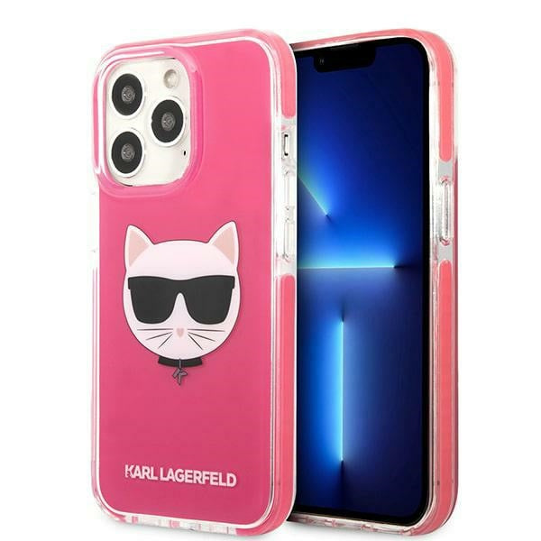 Karl Lagerfeld Choupette Head case for iPhone 13 Pro Max - fuchsia